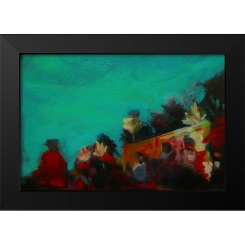 The Grove Black Modern Wood Framed Art Print by Barbini, Eddie