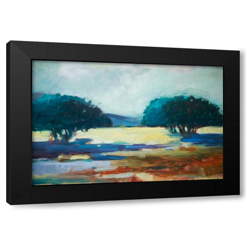 The Opening Black Modern Wood Framed Art Print by Barbini, Eddie
