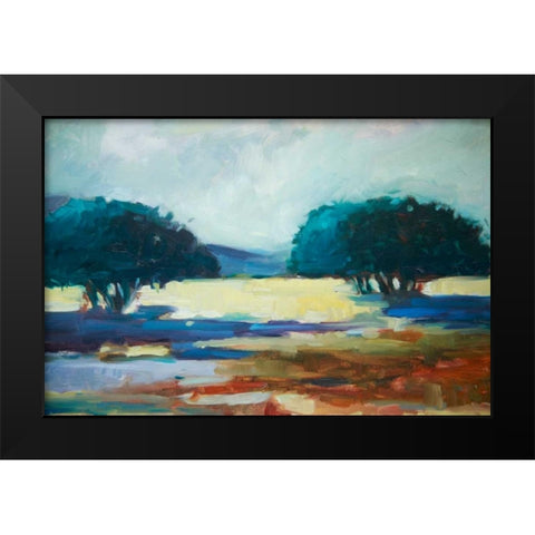 The Opening Black Modern Wood Framed Art Print by Barbini, Eddie