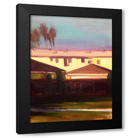 Sunlit IV Black Modern Wood Framed Art Print with Double Matting by Barbini, Eddie