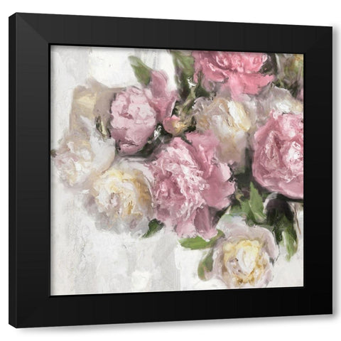 Floral Pink II Black Modern Wood Framed Art Print by Ford, Emily
