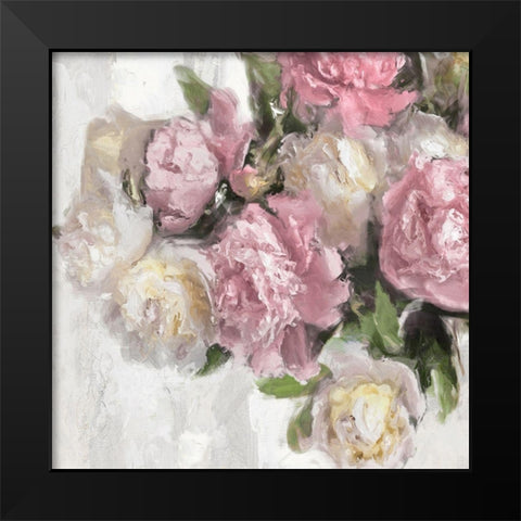Floral Pink II Black Modern Wood Framed Art Print by Ford, Emily