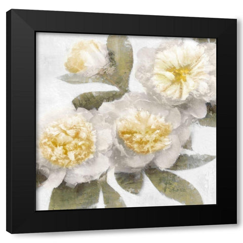Ivory Bloom Black Modern Wood Framed Art Print by Ford, Emily