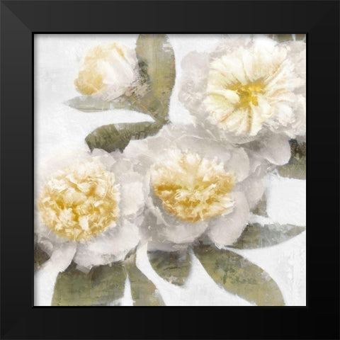 Ivory Bloom Black Modern Wood Framed Art Print by Ford, Emily
