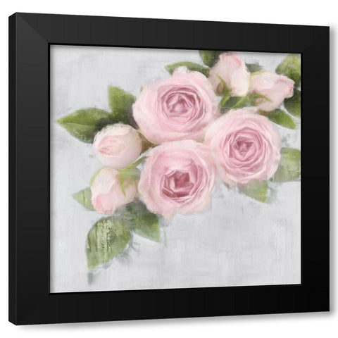 Pretty Pink Black Modern Wood Framed Art Print by Ford, Emily