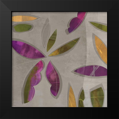 Dance II Black Modern Wood Framed Art Print by Baker, Elena