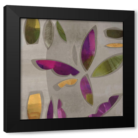 Dance I Black Modern Wood Framed Art Print with Double Matting by Baker, Elena