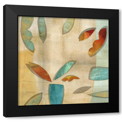 Playful II Black Modern Wood Framed Art Print with Double Matting by Baker, Elena