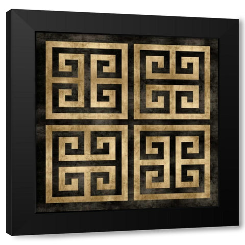 Greek Classic I Black Modern Wood Framed Art Print with Double Matting by Roberts, Ellie