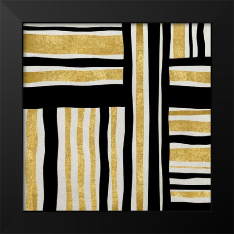 Gilded Groove I Black Modern Wood Framed Art Print by Roberts, Ellie