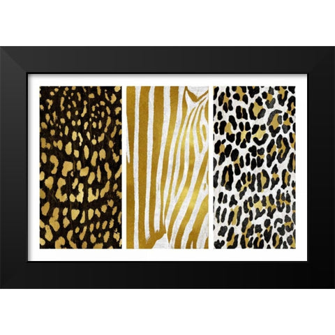 Wild Trio I Black Modern Wood Framed Art Print by Roberts, Ellie