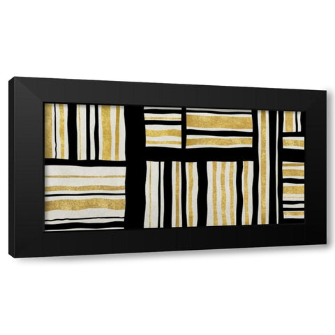 Intersect II Black Modern Wood Framed Art Print by Roberts, Ellie