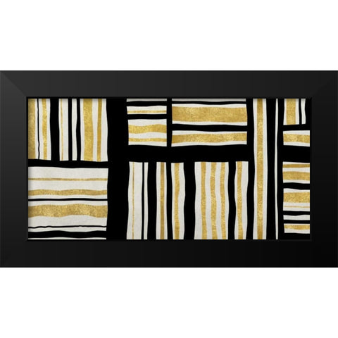 Intersect II Black Modern Wood Framed Art Print by Roberts, Ellie
