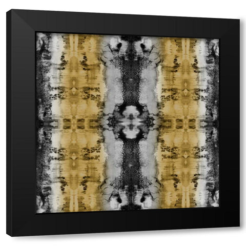 Patterns I Black Modern Wood Framed Art Print with Double Matting by Roberts, Ellie