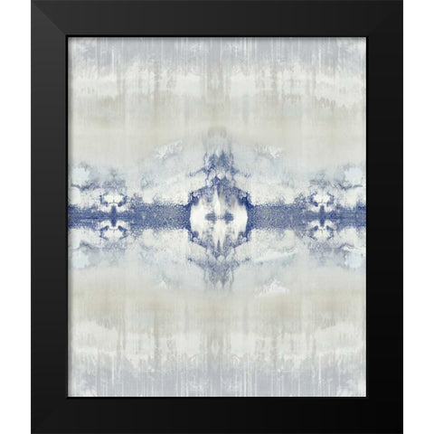Entice - Indigo Black Modern Wood Framed Art Print by Roberts, Ellie