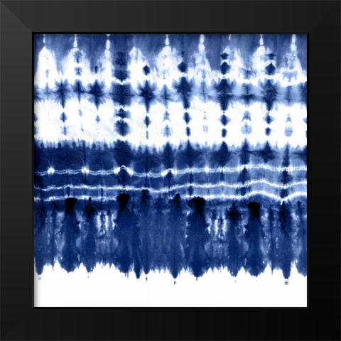 Shibori I Black Modern Wood Framed Art Print by Roberts, Ellie