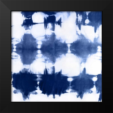 Shibori IV Black Modern Wood Framed Art Print by Roberts, Ellie