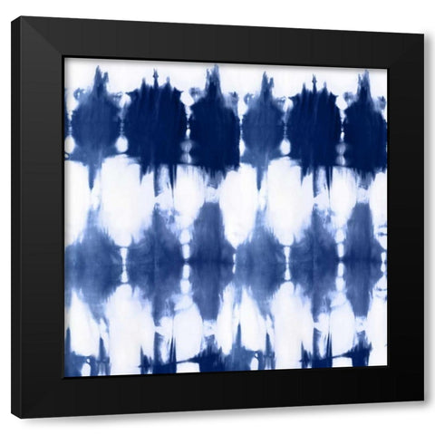 Shibori V Black Modern Wood Framed Art Print by Roberts, Ellie