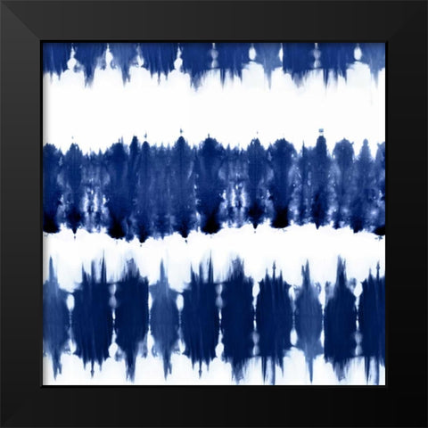 Shibori VI Black Modern Wood Framed Art Print by Roberts, Ellie