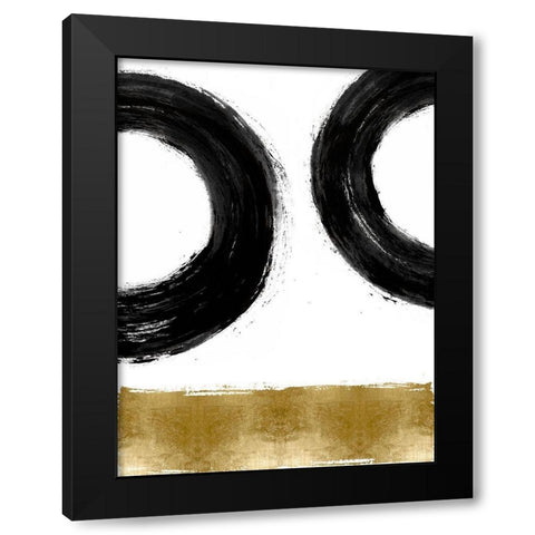 Gravitate II Black Modern Wood Framed Art Print by Roberts, Ellie