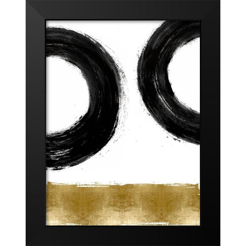 Gravitate II Black Modern Wood Framed Art Print by Roberts, Ellie