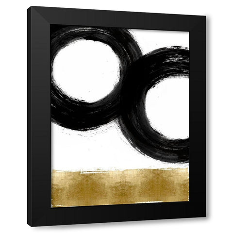 Gravitate III Black Modern Wood Framed Art Print with Double Matting by Roberts, Ellie
