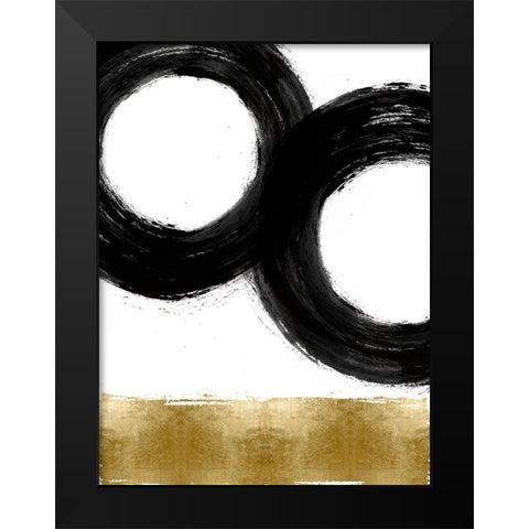 Gravitate III Black Modern Wood Framed Art Print by Roberts, Ellie