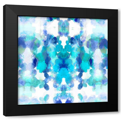 Focal Point Blue Black Modern Wood Framed Art Print with Double Matting by Blake, Madeline