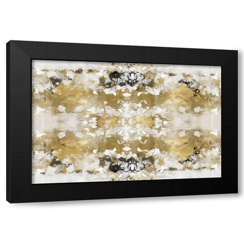 Reflections in Gold VII Black Modern Wood Framed Art Print with Double Matting by Blake, Madeline