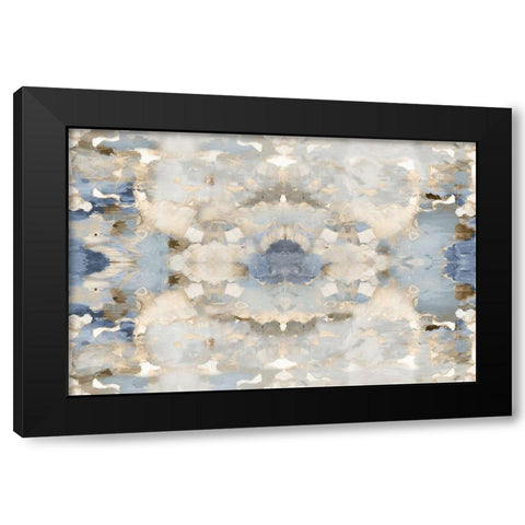 Harmony Blue and Brown II Black Modern Wood Framed Art Print with Double Matting by Blake, Madeline