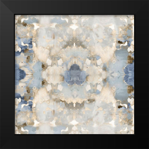 Harmony Blue and Brown III Black Modern Wood Framed Art Print by Blake, Madeline