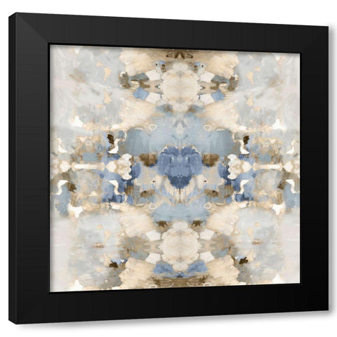 Harmony Blue and Brown IV Black Modern Wood Framed Art Print by Blake, Madeline