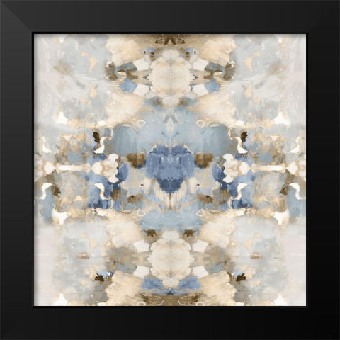 Harmony Blue and Brown IV Black Modern Wood Framed Art Print by Blake, Madeline