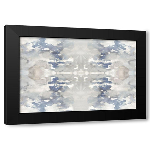 Harmony Blue I Black Modern Wood Framed Art Print with Double Matting by Blake, Madeline