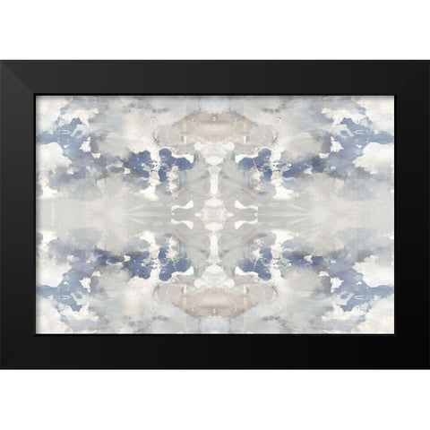 Harmony Blue II Black Modern Wood Framed Art Print by Blake, Madeline