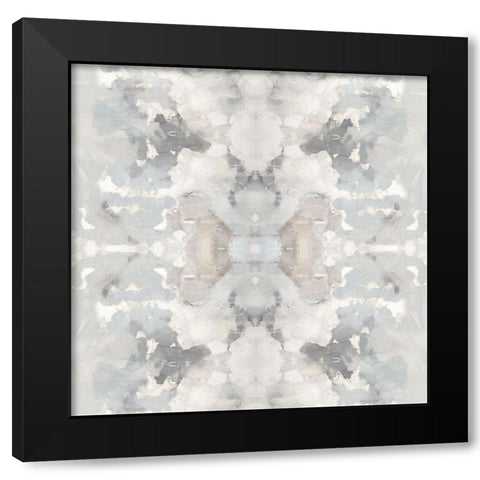 Harmony Gray III Black Modern Wood Framed Art Print with Double Matting by Blake, Madeline