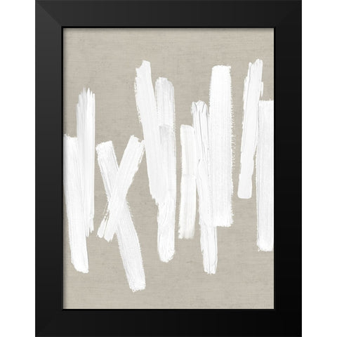 Strokes II Black Modern Wood Framed Art Print by Roberts, Ellie
