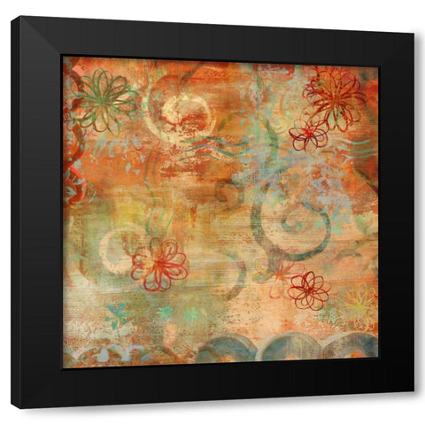 Happy Days II Black Modern Wood Framed Art Print with Double Matting by Dunn, Emily