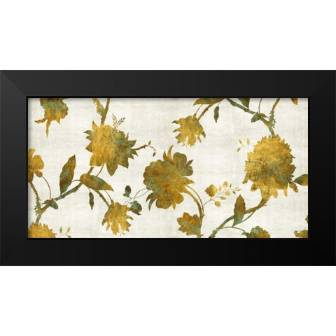 Patina on Gold Black Modern Wood Framed Art Print by Lange, Erin