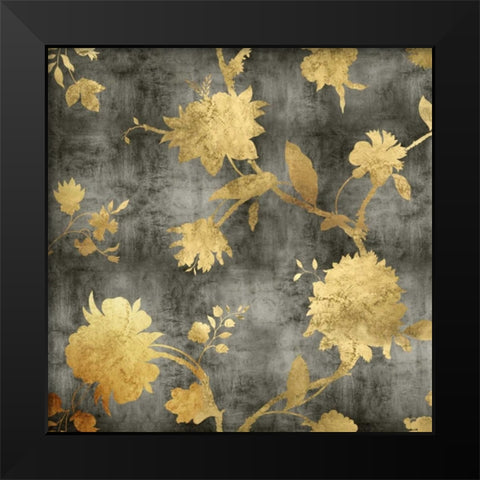 Golden Silhouette I Black Modern Wood Framed Art Print by Lange, Erin