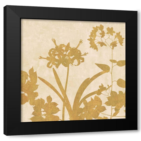 Golden Reflections II Black Modern Wood Framed Art Print with Double Matting by Lange, Erin