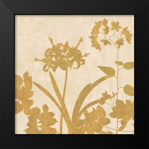 Golden Reflections II Black Modern Wood Framed Art Print by Lange, Erin