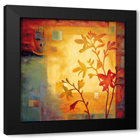 Renewal II Black Modern Wood Framed Art Print by Lange, Erin