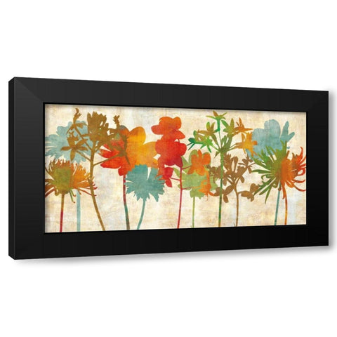 Colorful Silhouette Black Modern Wood Framed Art Print by Lange, Erin