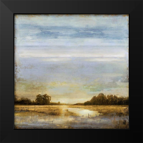 Ponds Edge Black Modern Wood Framed Art Print by Turner, Eric