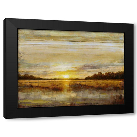 Daybreak Black Modern Wood Framed Art Print with Double Matting by Turner, Eric