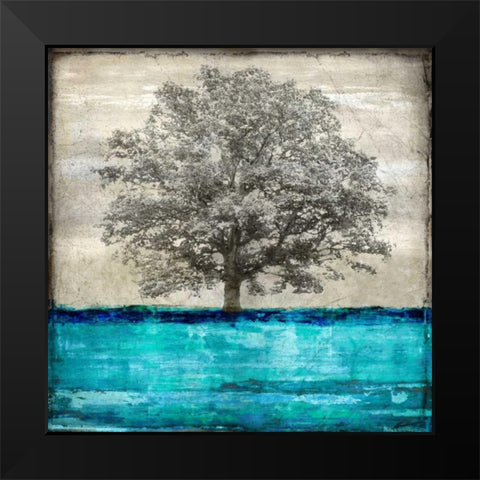 Majestic - Aqua Black Modern Wood Framed Art Print by Turner, Eric
