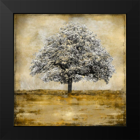 Stately - Gold Black Modern Wood Framed Art Print by Turner, Eric