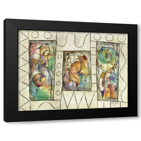 Oasis Black Modern Wood Framed Art Print with Double Matting by Waugh, Eric