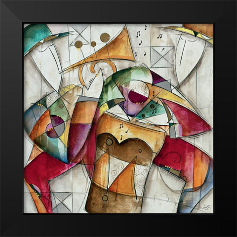 Jam Session I Black Modern Wood Framed Art Print by Waugh, Eric